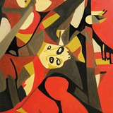 Tango, olej na płótnie, 90x120cm, 2024