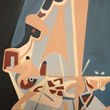 Święto wiosny, akryl na płótnie, 70x100cm, 2023