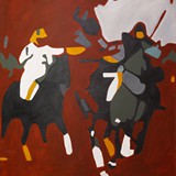 polo 01, akryl na płótnie 80x90cm,  2011