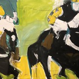 polo 33, akryl na płótnie, 2020