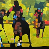 polo 34, olej na płótnie 80x80cm, 2021