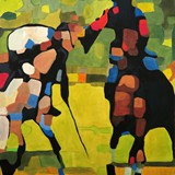 polo 35, olej na płótnie 70x80cm, 2021