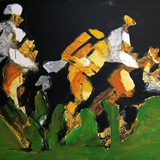 polo 36, akryl na płótnie 140x100cm, 2021