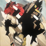 polo 37, akryl na płótnie, 2021