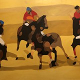 polo 38, olej na płótnie 140x100cm, 2021