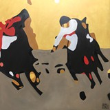 polo 39, olej na płótnie 90x90, 2021