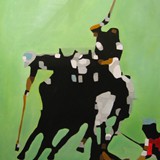 polo 4, olej na płótnie 80x120cm, 2013