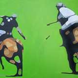 polo 43, akryl na płótnie 100x80cm, 2021