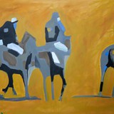 polo 44, akryl na płótnie 100x70cm, 2021