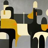 Polo players ltGBGBSO1, akryl na płótnie 180x90 cm, 2019