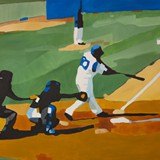 Baseball 1, olej na płótnie 100x70cm, 2014