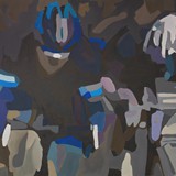 Kolarze 1, akryl na płótnie 100x80cm, 2013