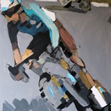 Kolarze MMXXI-4, akryl na plotnie 70x100cm, 2021 r