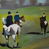 Przejażdżka 1, akryl na płótnie 80x90cm, 2012