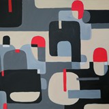 Sidecar racing3, akryl na płótnie, 100x80cm, 2018