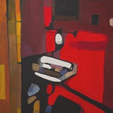 Czewrone poddasze, akryl na płótnie, 70x100cm, 2016