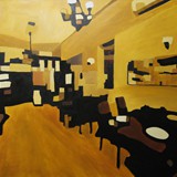 Kawiarnia 2, olej na płótnie, 120x80cm, 2013