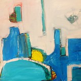 Wnętrze, akryl na płótnie, 100x70 cm, 2020 r